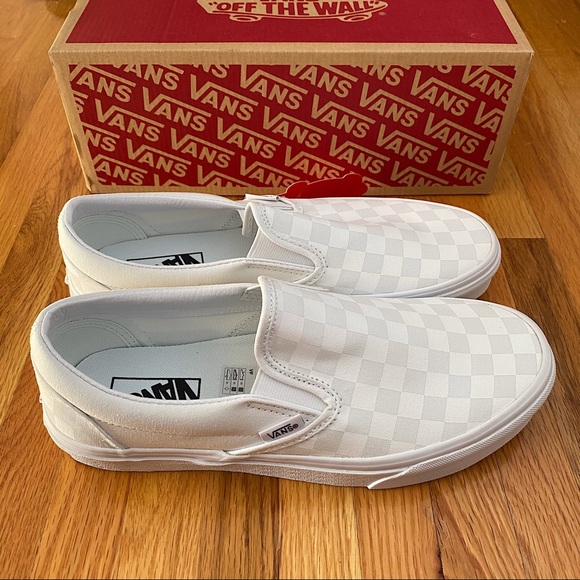 Vans Checkerboard Classic Slip On Women’s Sneakers - Picture 4 of 6